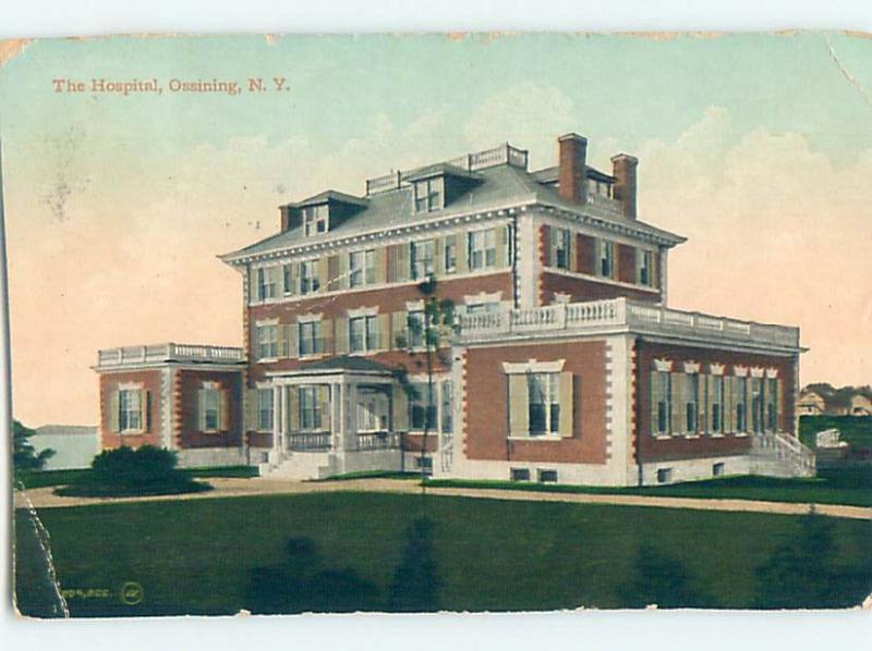 Divided-Back HOSPITAL SCENE Ossining New York NY W3296