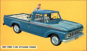 Dover NH Brodhead's Ford Village 1963 Ford F-11 Styleside Pickup Truck Ad PC