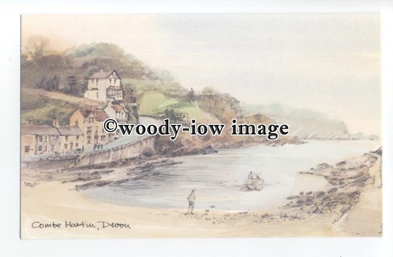 DS190 - Devon - Combe Martin Cove/River Umber, Artist - David Skipp - Postcard