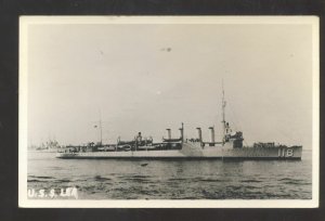 RPPC U.S. NAVY MILITARY SHIP USS LEA BOAT WWII VINTAGE REAL PHOTO POSTCARD