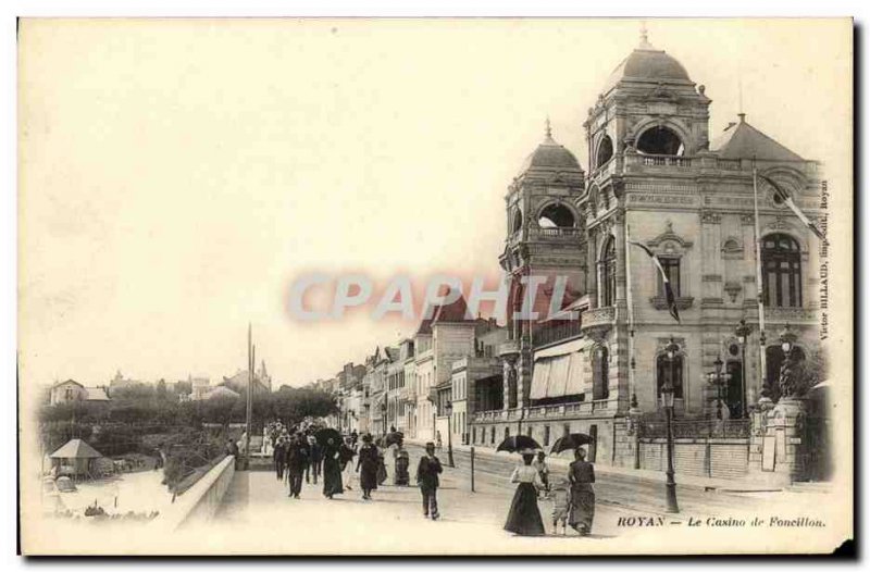 Old Postcard Royan Casino of Foncillon