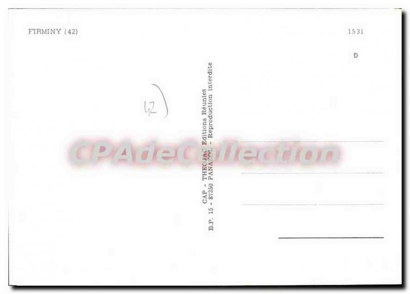 Modern Postcard Firminy