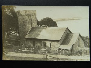 Wales Swansea The Gower OXWICH St. Illtyd Church (2) c1910 RP Postcard