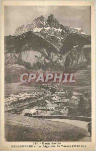 Old High Postcard Savoie Sallanches and vares Needles 2488m