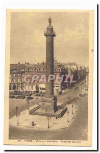 Paris (1) Old Postcard Vendome Column