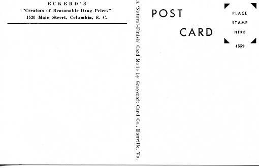 SC - Columbia. Eckerd's Drug Store, Cigar Counter