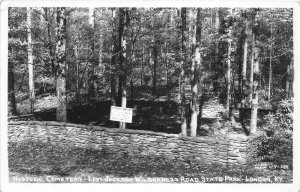 J49/ London Kentucky RPPC Postcard c40s-50s Cline Cemetery Levi Jackson 232