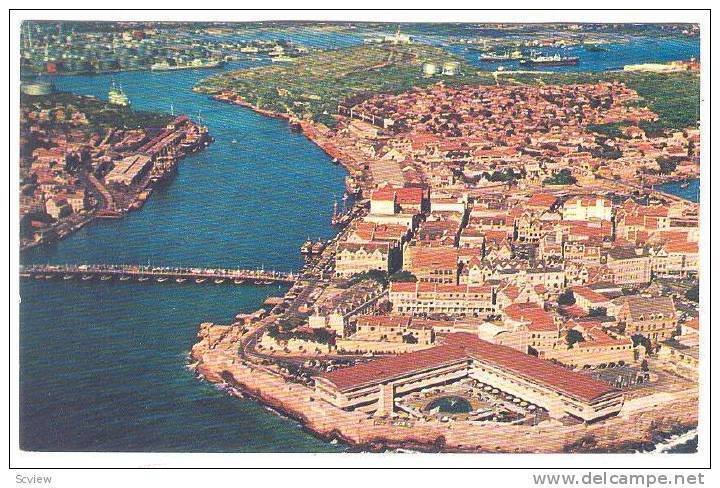 Air view showing Hotel Curacao Intercontinental,  Curacao,    40-60s