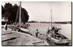 Old Postcard Rochefort sur Mer Edges De La Charente