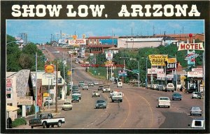 AZ, Show Low, Arizona, Street Scene, Round Up Motor Lodge