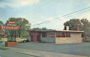 Bardstown KY Jones' Kentucky Home Restaurant Old Car Postcard