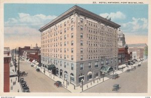 FORT WAYNE , Indiana , 1920 ; Hotel Anthony