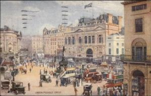 London - Piccadilly Circus TUCK c1910 Postcard