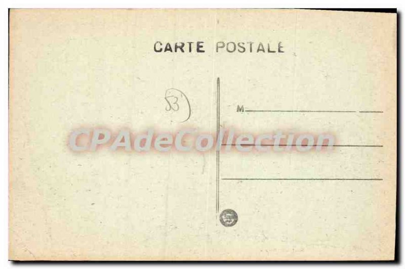 Postcard Old Ernee Chateau De La Megaudais Main Facade