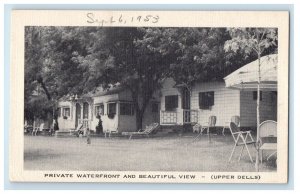 1953 Private Waterfront And Beautiful View Eagle River Wisconsin WI Postcard