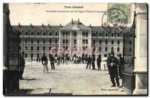 Old Postcard Toul line of the 146th New Plateau St Georges Barracks Army