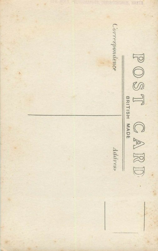 Military man uniform early photo postcard