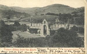 Tintern Abbey from the South - Wales, United Kingdom - pm 1905
