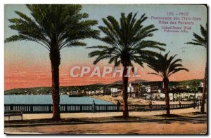 Old Postcard USA Nice Promenade Allee palms