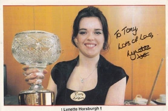 Lynette Horsburgh Scottish Ladies Pool Billiards Champion Hand Signed Photo