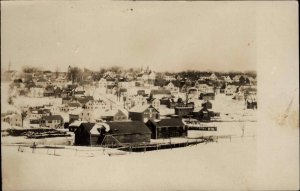 Thomaston ME Maine Nice View Homes Near Harbor c1910 Real Photo Postcard