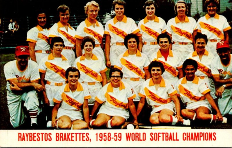 Connecticut Stratford The Raybestos Brakettes 1958-59 World Softball Champions