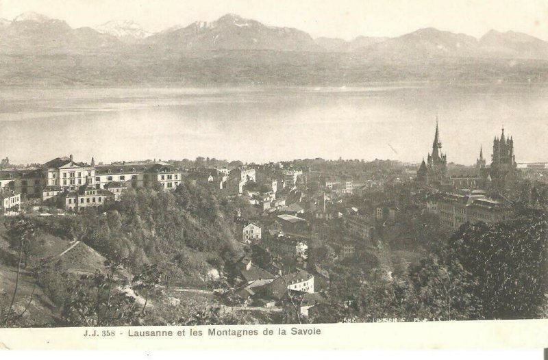 E00070 switzerland lausane savoia mountains before 1904 