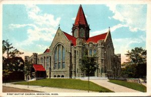 Massachusetts Brockton First Baptist Church 1922 Curteich