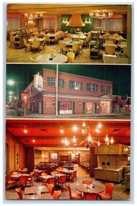 c1960's Multiview, Dining, Exterior, The Bishop Buffet Davenport IA Postcard