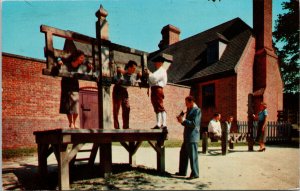 Williamsburg Virginia Public Gaol 1960s Vintage Postcard H3 *as is