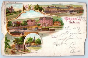 Hesse Germany Postcard Greetings from Bebra c1905 Multiview Posted Antique