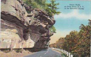 Arkansas Scenic Bluffs On Prize Drive U S 71 In The Ozarks 1946 Curteich