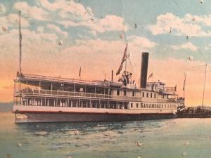 Postcard  Sagamore Landing at Trout Pavilion, Lake George, NY   Y9