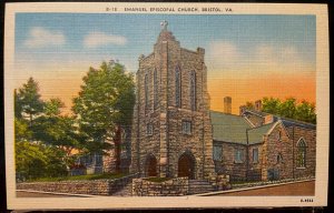 Vintage Postcard 1930-1945 Emanuel Episcopal Church, Bristol, Virginia (VA)