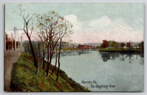 Warren PA The Allegheny River Pennsylvania Postcard X27