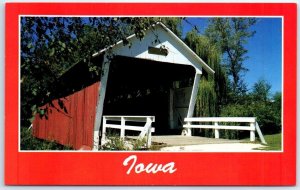 Postcard - Covered Bridge - Greetings from Iowa, USA