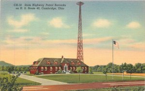 Ohio Cambridge State Highway Patrol Barracks Minsky Teich Postcard 22-9218