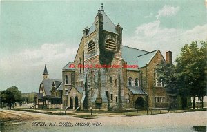 MI, Lansing, Michigan, Central Methodist Episcopal Church, Rotograph No E3793a