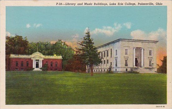 Ohio Panesville Library And Music Buildings Lake Erie College