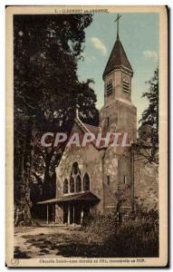 Postcard Old War Clermont in Argonne Chapelle Sainte Aune destroyed in recons...