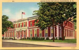 West Virginia Parkersburg Post Office Curteich