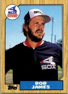 1987 Topps Baseball Card Bob James Chicago White Sox sk2347