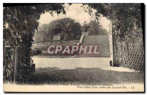 Old Postcard Compiegne View taken in the barreled and Chateau Staircase