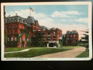 Vintage Postcard 1915-1930 Main Building Vassar College Poughkeepsie NY