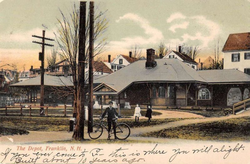 Franklin New Hampshire Train Station Vintage Postcard AA22056