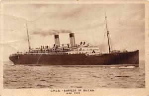 Empress of Britain Canadian Pacific Steamship Co Ship 1922 