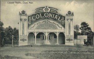 Onset Cape Cod MA Colonial Theatre c1910 Postcard