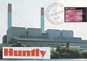 Huntly Power Electricity Station New Zealand Postcard First Day Cover