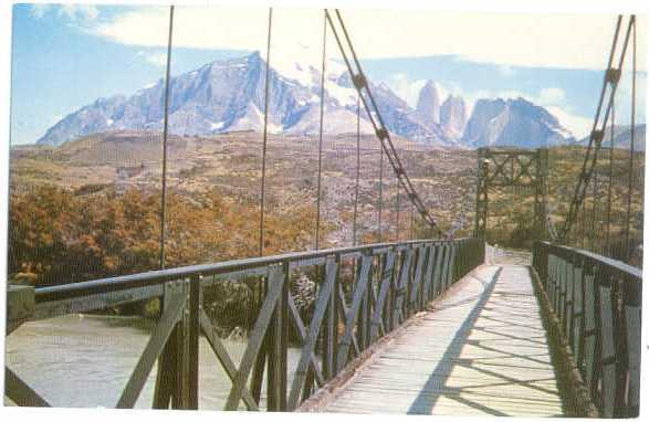 Puente Sobre El Rio Payne, Bridge On The River Payne, Magallanes, Chile, Chrome