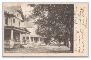 Postcard West Main Street Chanute Kansas c1907 Postmark